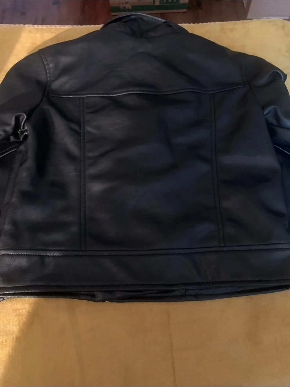 H&M Black Faux Leather Moto Jacket for Kids